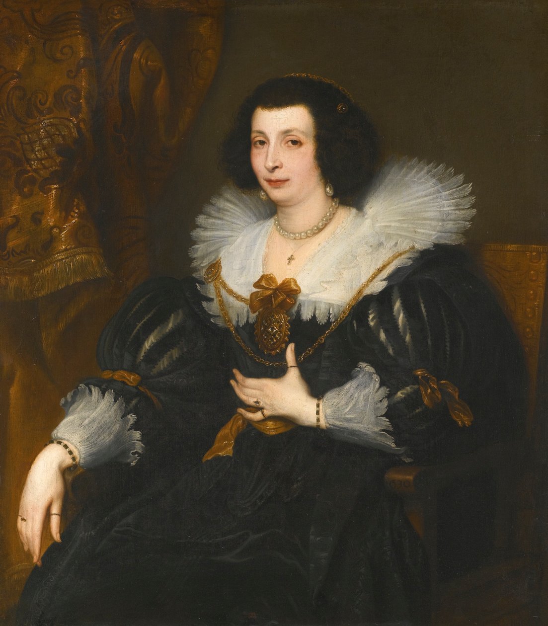 Retrato de Anna Maria de Çamudio (-1663), mulher de Ferdinand de Boisschot de Anthony van Dyck