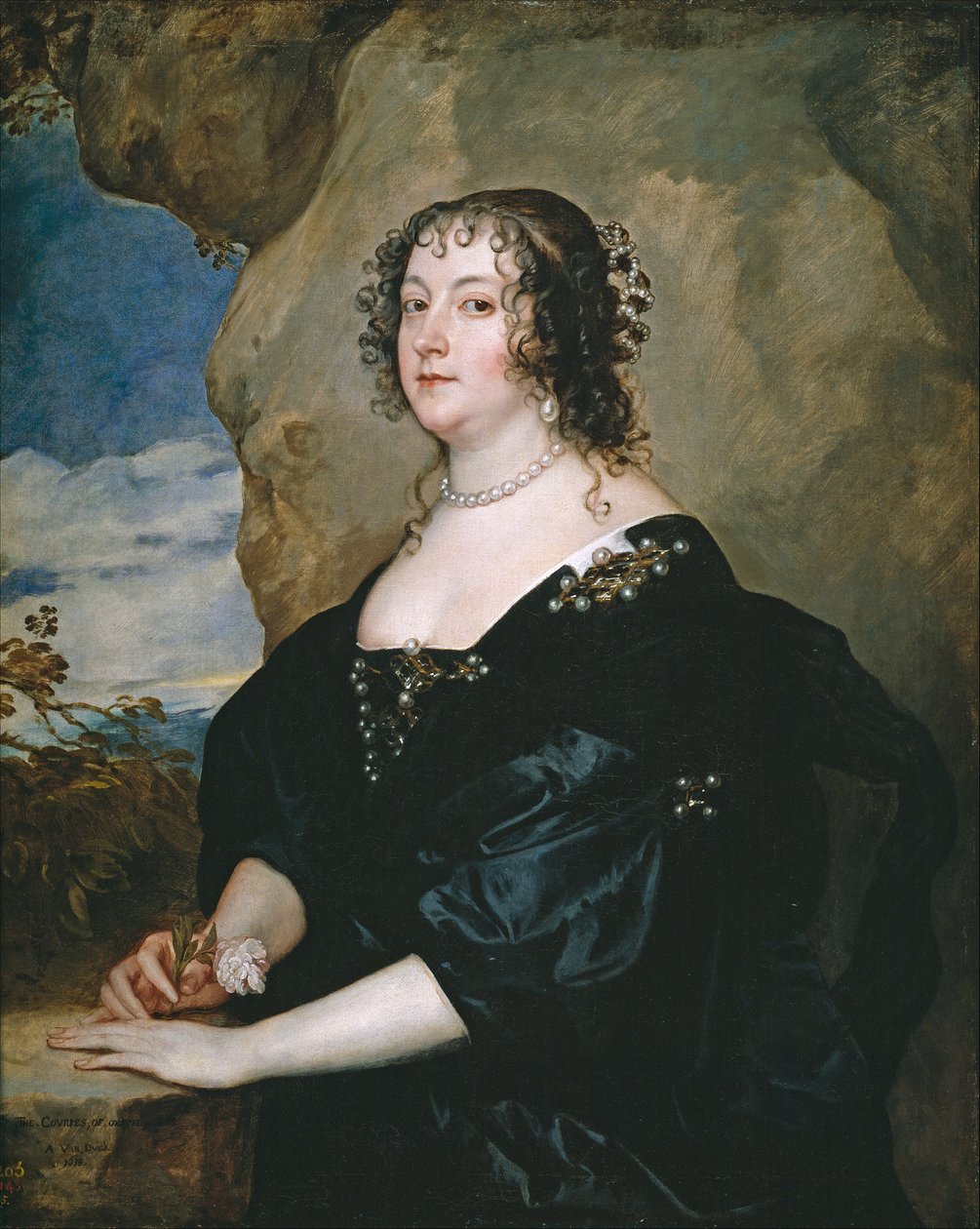 Retrato de Beatrice Hemmema, Condessa de Oxford (1580-1655) de Anthony van Dyck