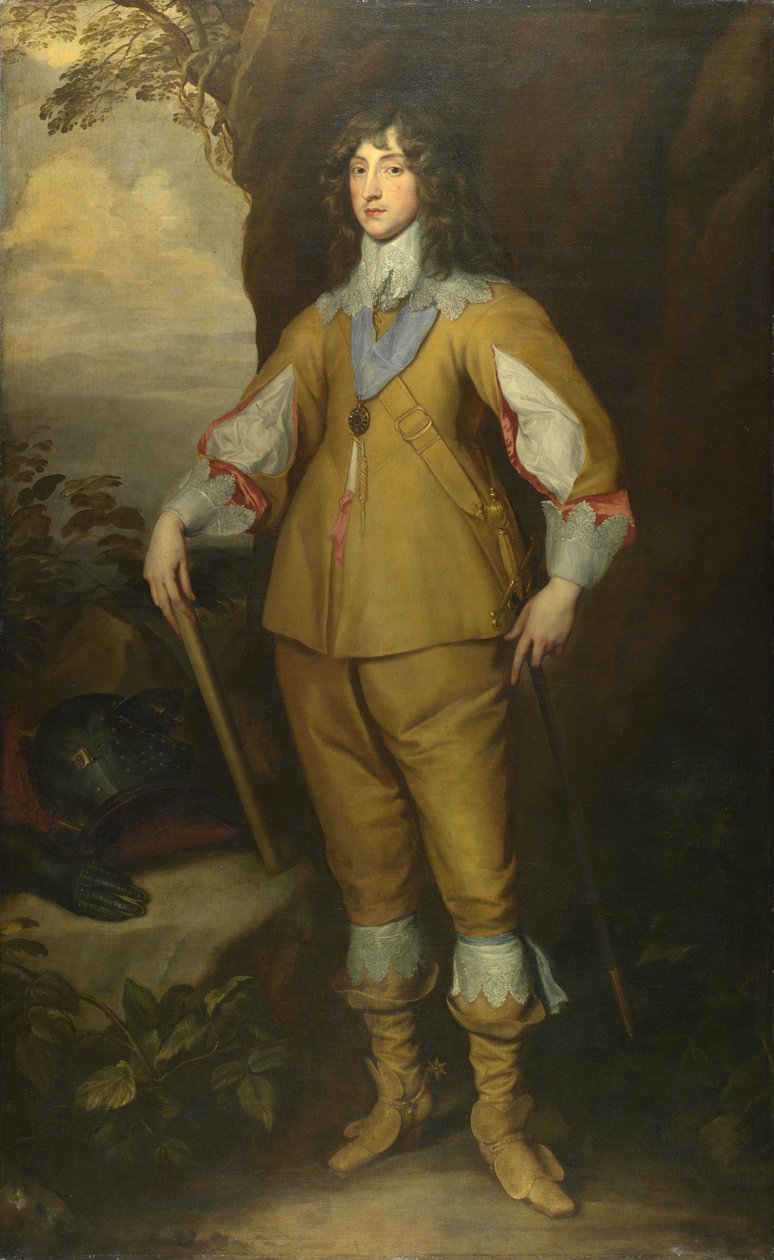 Retrato de Carlos I Luís 1617-1680, Eleitor Palatino, ca 1637 de Anthony van, Dyck