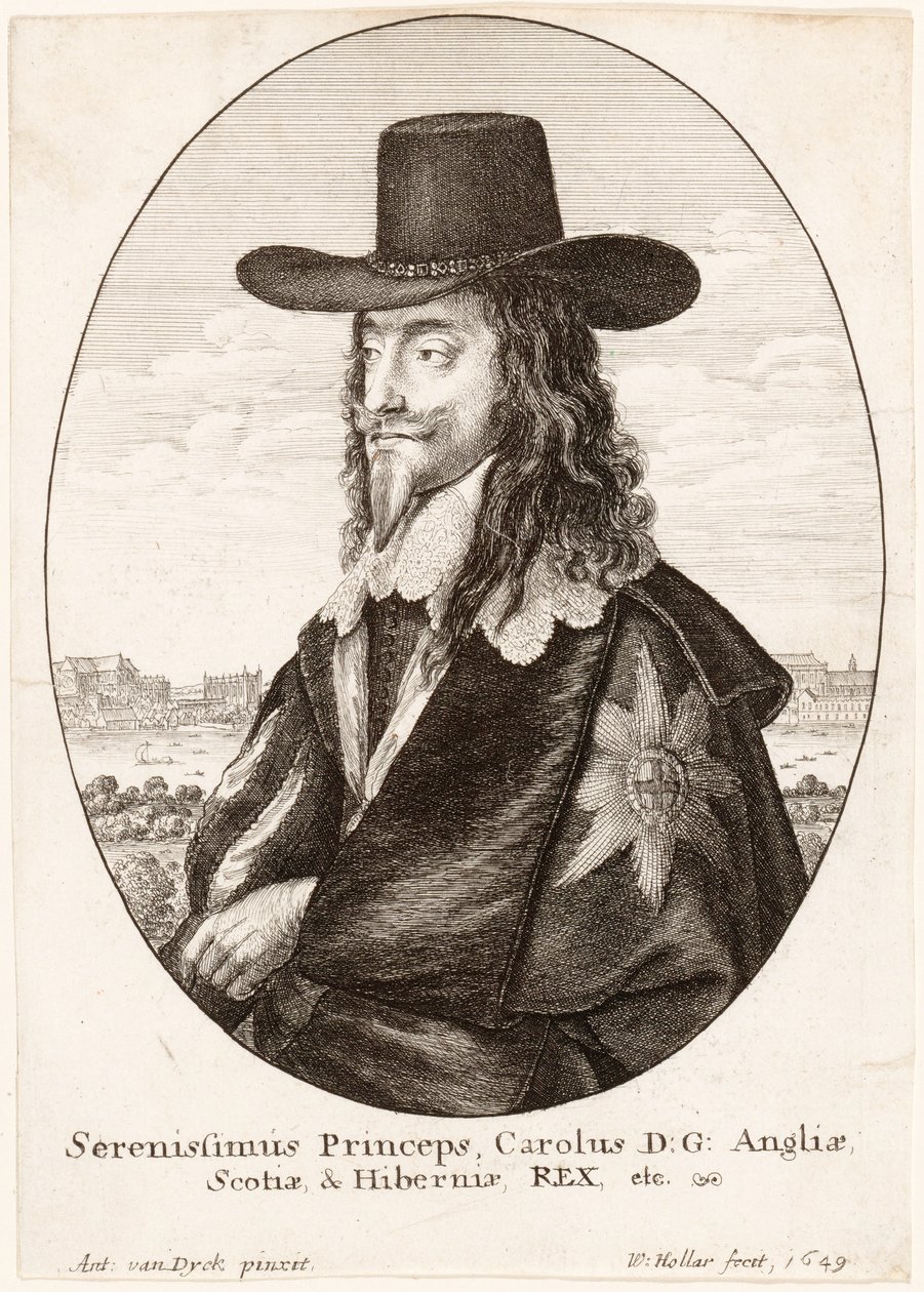 Retrato de Charles I, pub. 1649 de Anthony van Dyck