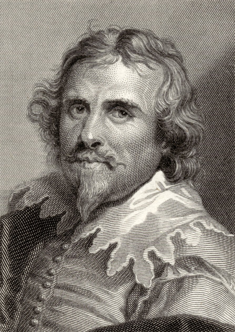 Retrato de Daniel Mytens (c.1590-1648) gravado por Edward Smith (gravura) de Anthony van Dyck