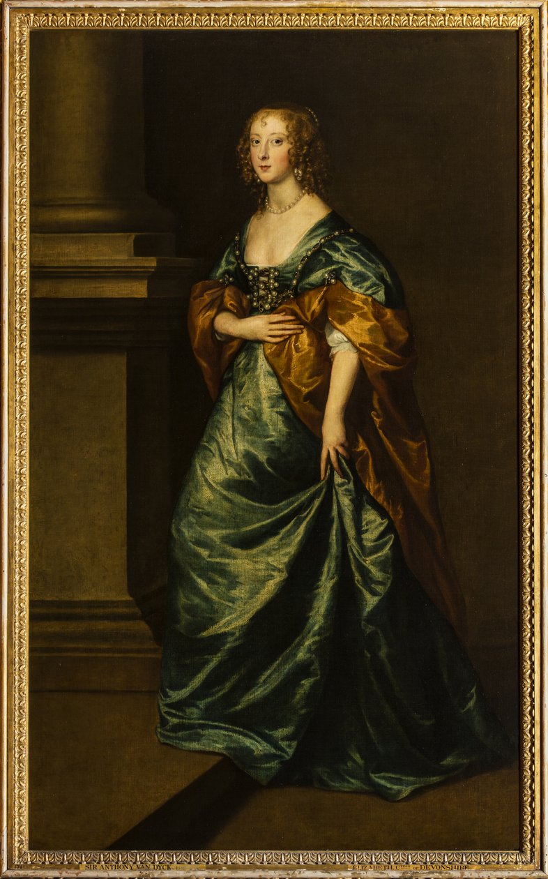 Retrato de Elizabeth Cecil, Condessa de Devonshire, c.1639 (óleo sobre tela) de Anthony van Dyck