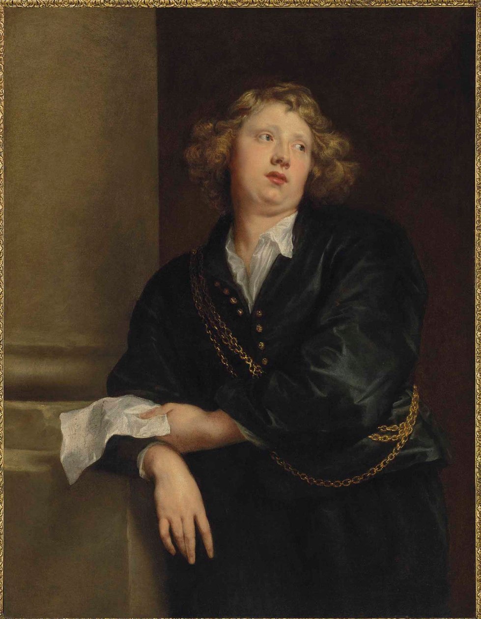 Retrato de Henricus Liberti (1600-1669), organista da catedral de Antuérpia de Anthony van Dyck