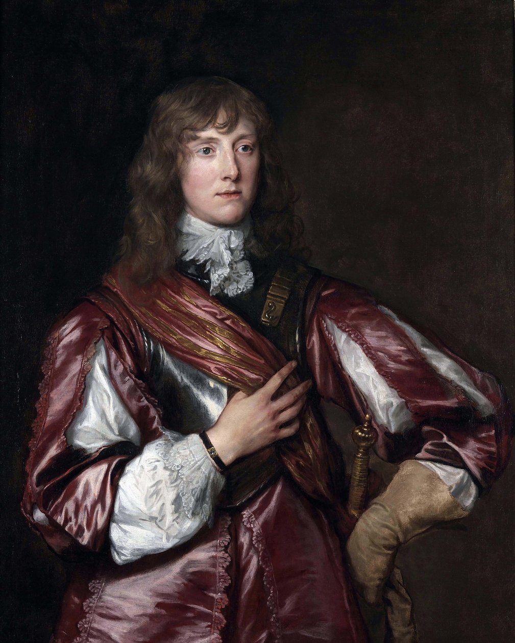 Retrato de John Belasyse, 1º Barão Belasyse. de Anthony van Dyck