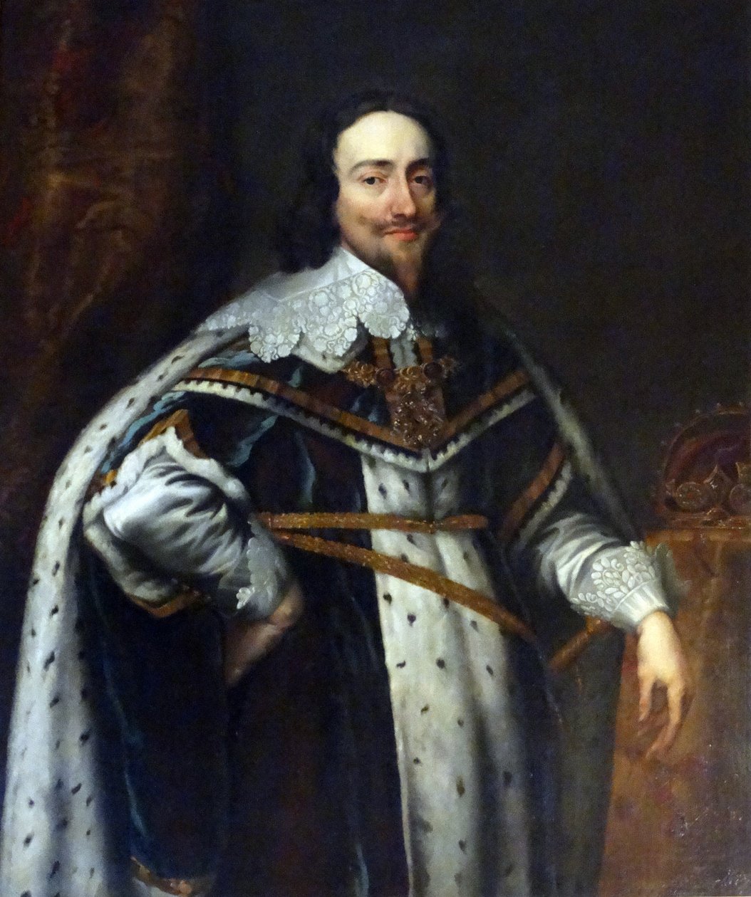 Retrato do rei Carlos I da Inglaterra (óleo sobre tela) de Anthony van Dyck