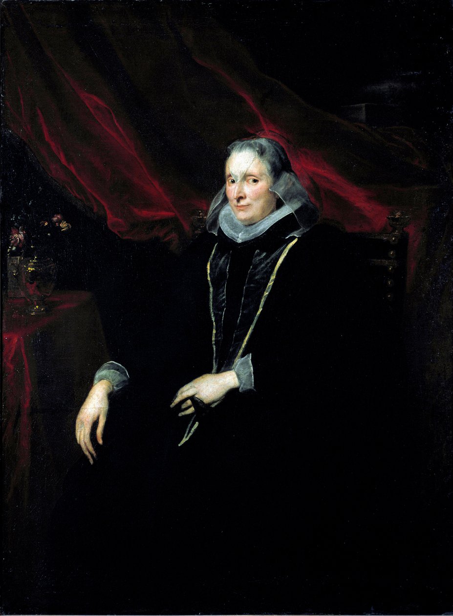 Retrato de Luigia Cattaneo Gentile Painting de Antonie Van Dyck (1599-1641) 1621 circa Sun. 147x112 cm Estrasburgo, Musee des Beaux Arts de Anthony van Dyck