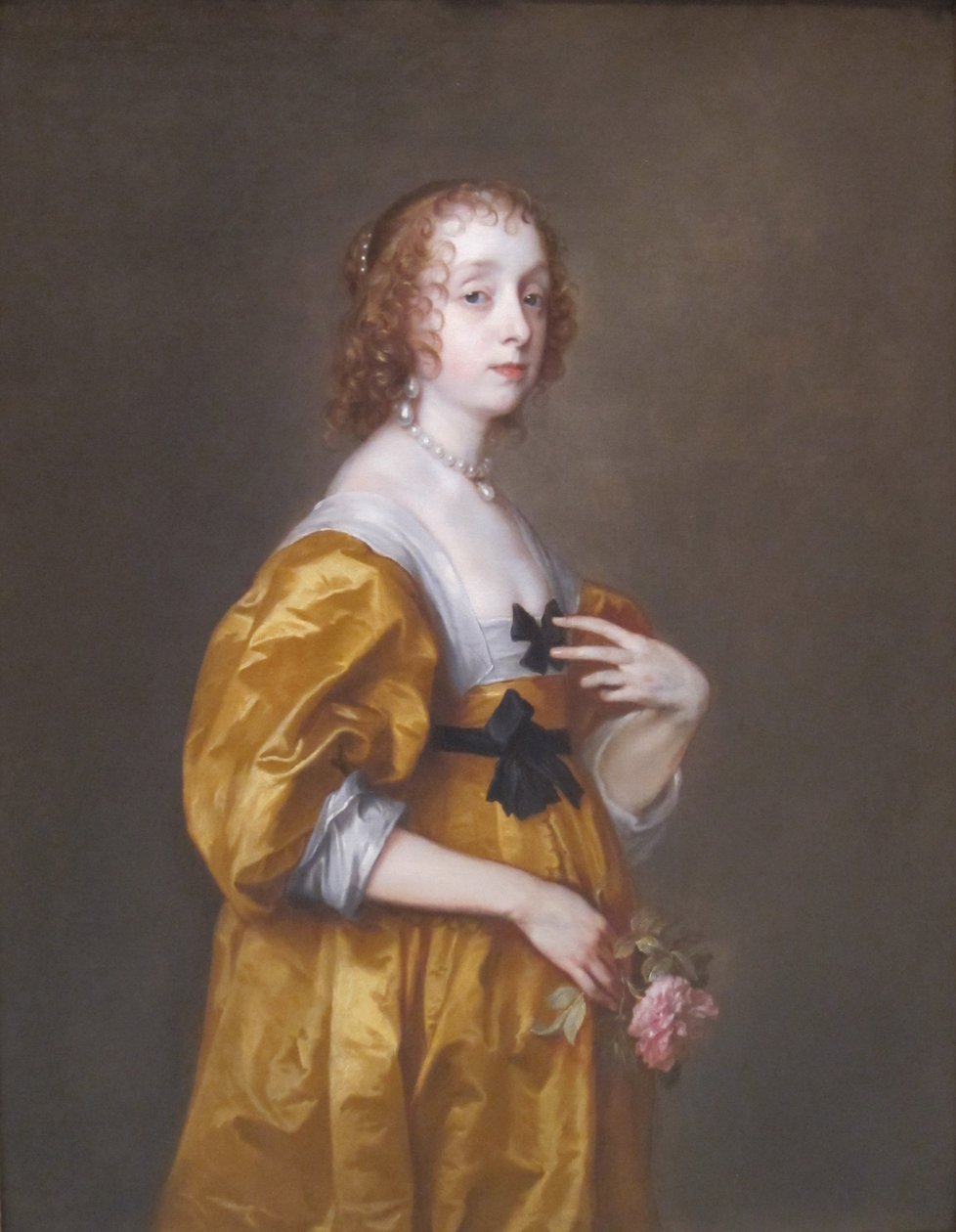 Retrato de Mary Stewart, duquesa de Richmond e duquesa de Lennox (1622-1685), anteriormente Lady Mary Villiers de Anthony van Dyck