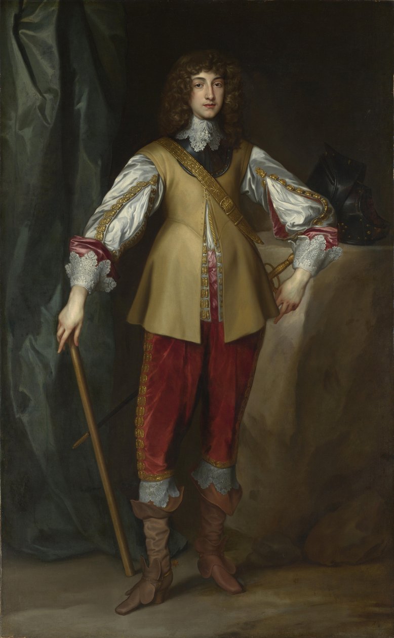 Retrato do Príncipe Rupert do Reno 1619-1682, Duque de Cumberland, ca 1637 de Anthony van, Dyck