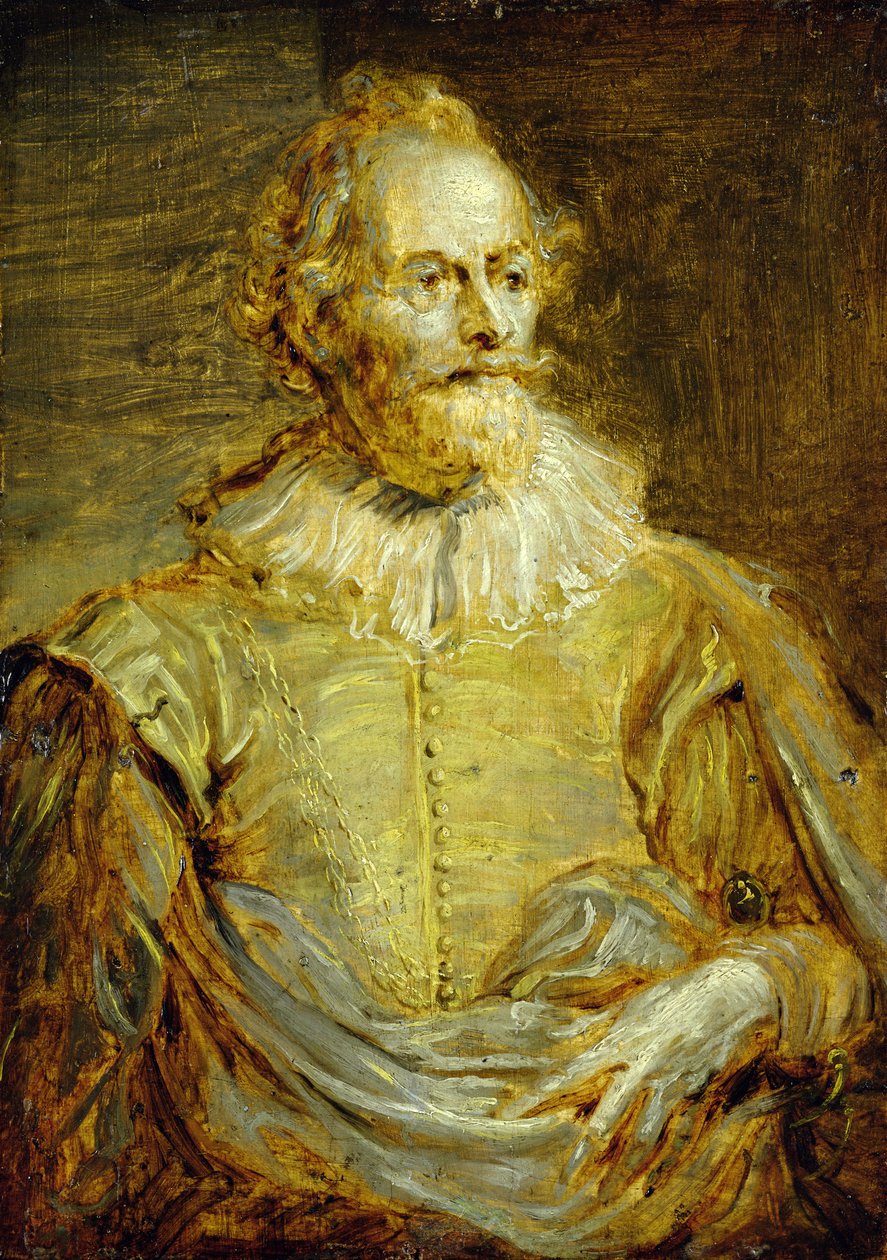 Retrato do senador Paulus Halmalius (óleo sobre painel de carvalho) de Anthony van Dyck