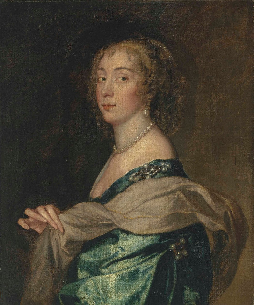 Retrato de uma senhora, que se crê ser Penelope, Lady Bayning (1620-1647), mais tarde Lady Herbert de Anthony van Dyck
