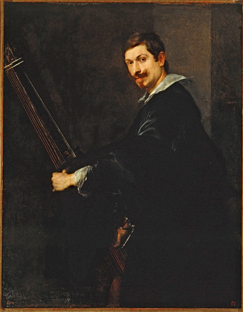 Retrato de um músico chefe músico (pintura sobre tela) de Anthony van Dyck