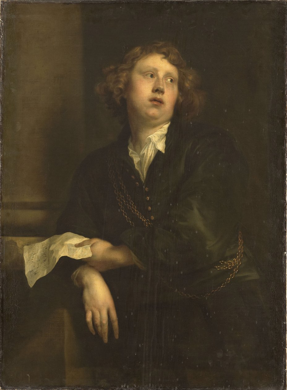 Retrato do Compositor Henricus Liberti 1628-1661, c.1630 de Anthony van, Dyck