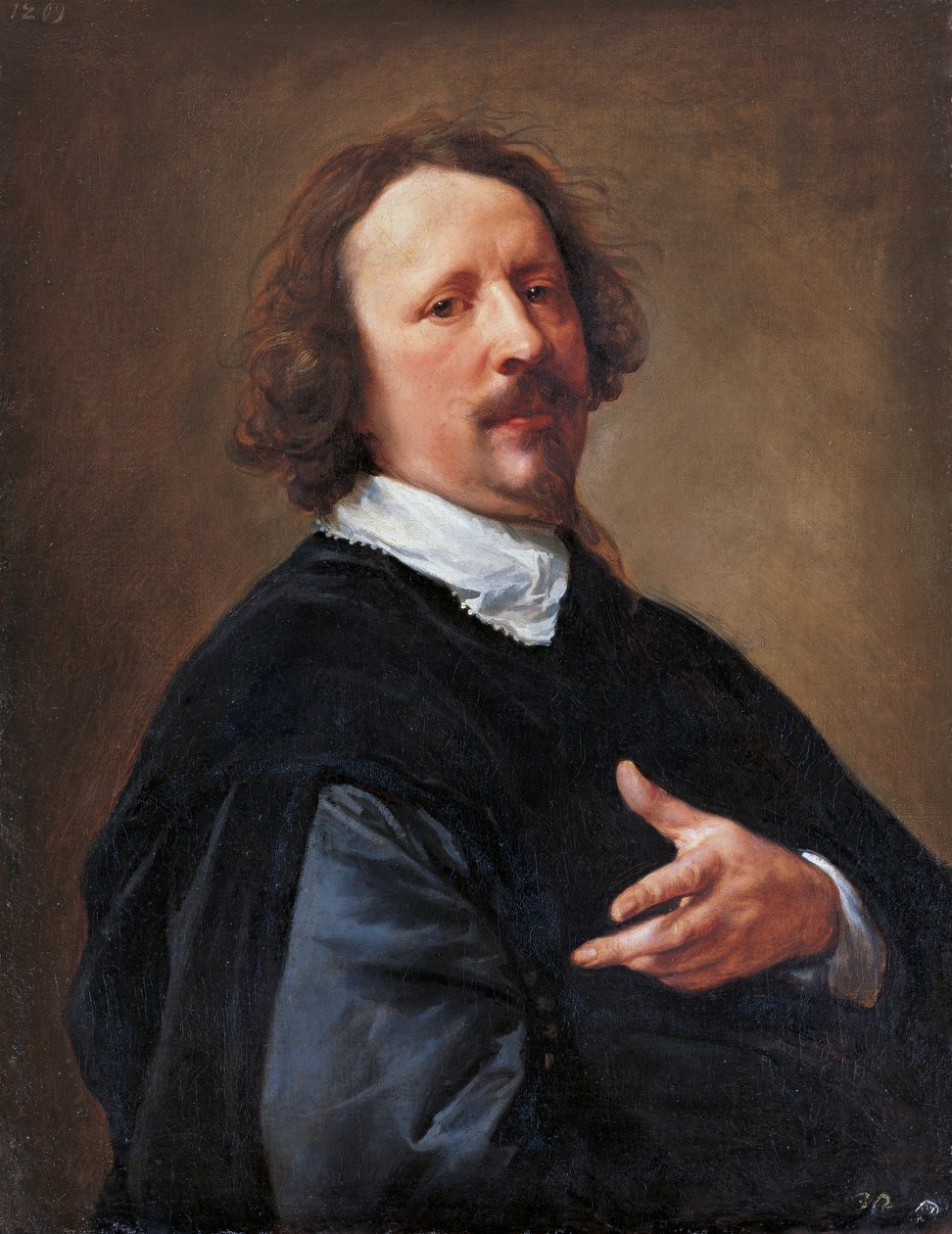 Retrato do pintor Gaspard de Crayer (1584-1669) de Anthony van Dyck