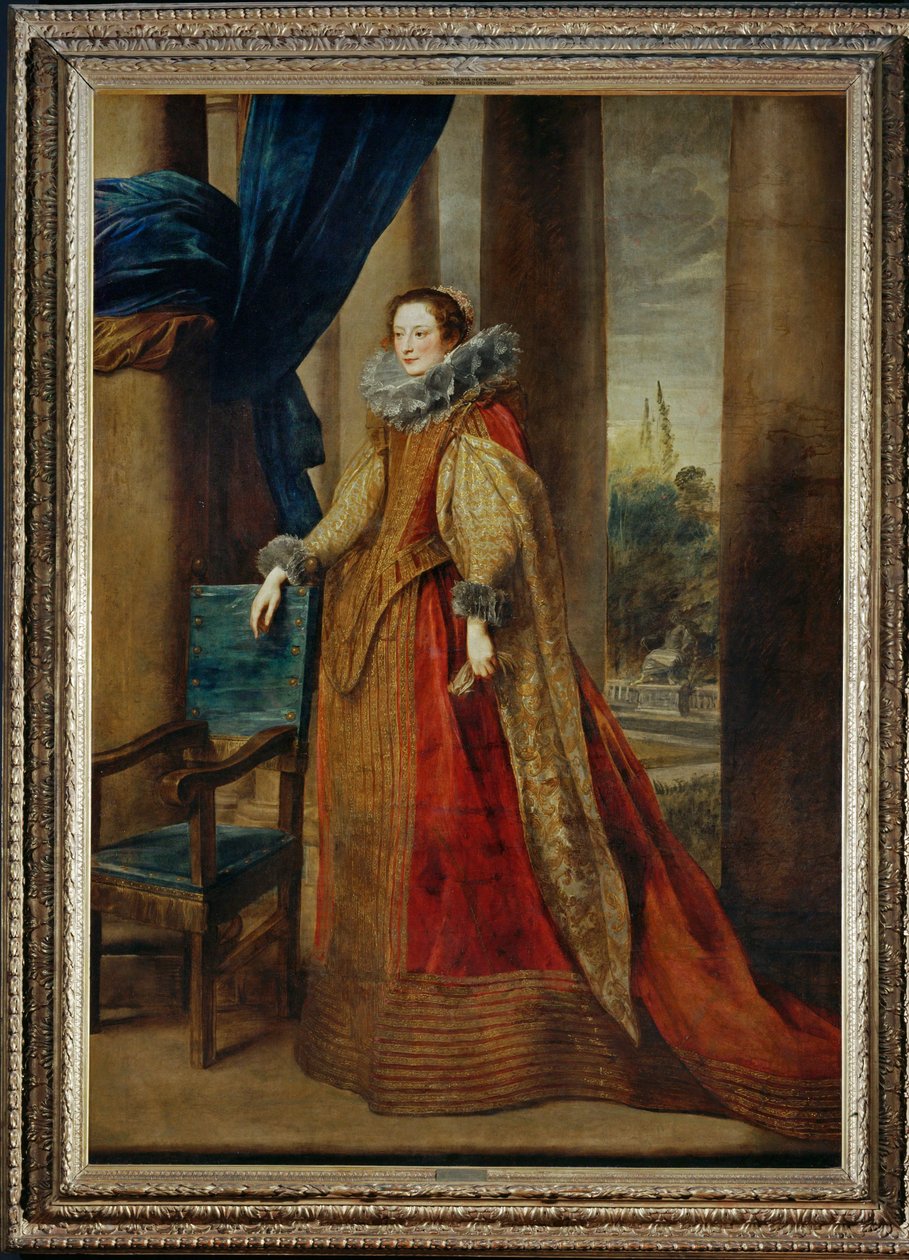 Presumível retrato da marquesa Jeronima Spinola-Doria ... de Anthony van Dyck