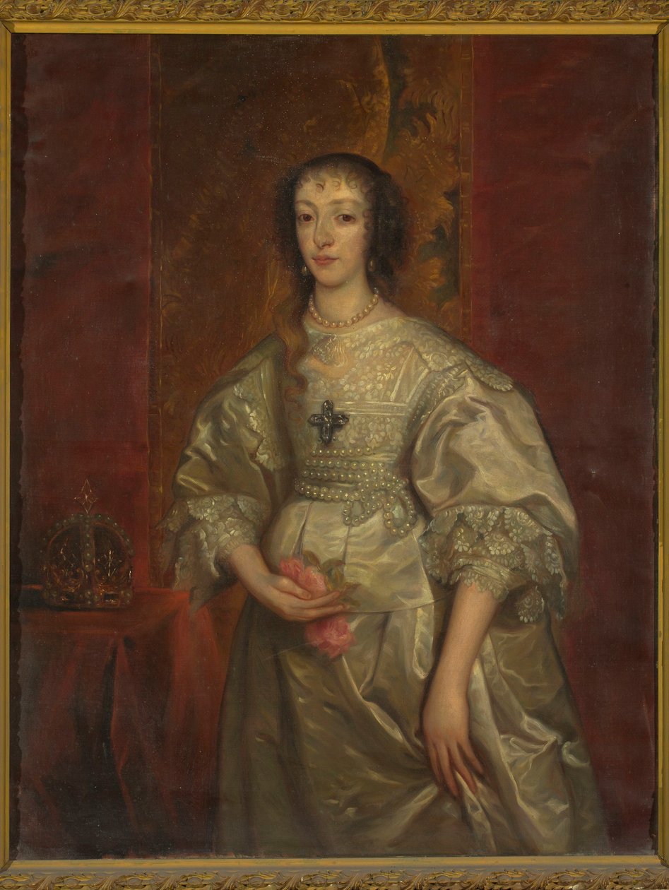 Retrato de Henriqueta Maria (1609-1699), rainha de Inglaterra de Anthony van Dyck