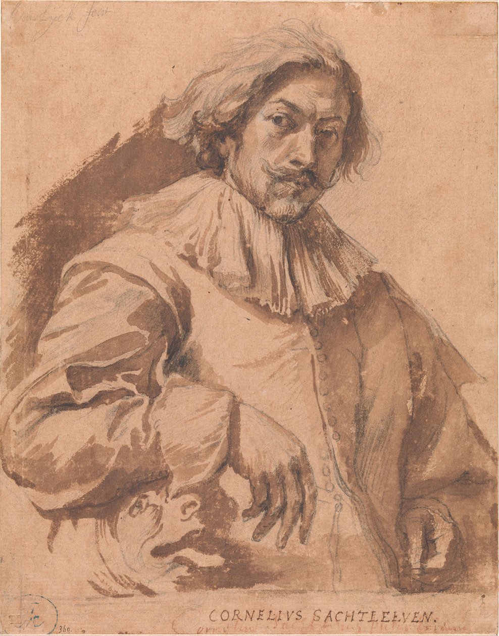 Retrato de Cornelis Saftleven de Anthony van Dyck