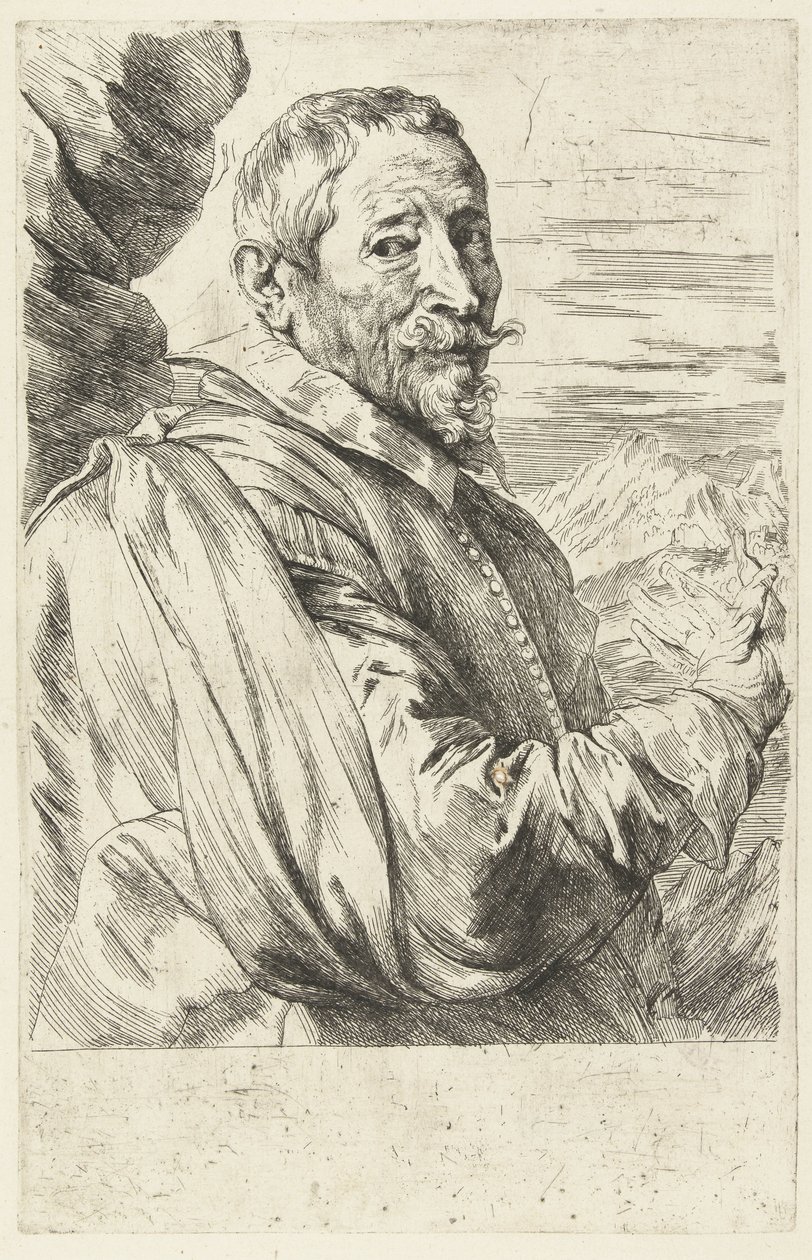 Retrato de Joos de Momper de Anthony van Dyck