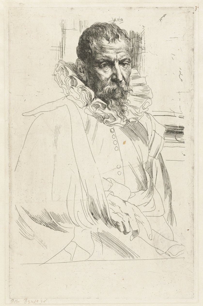 Retrato de Pieter Brueghel, o Jovem de Anthony van Dyck
