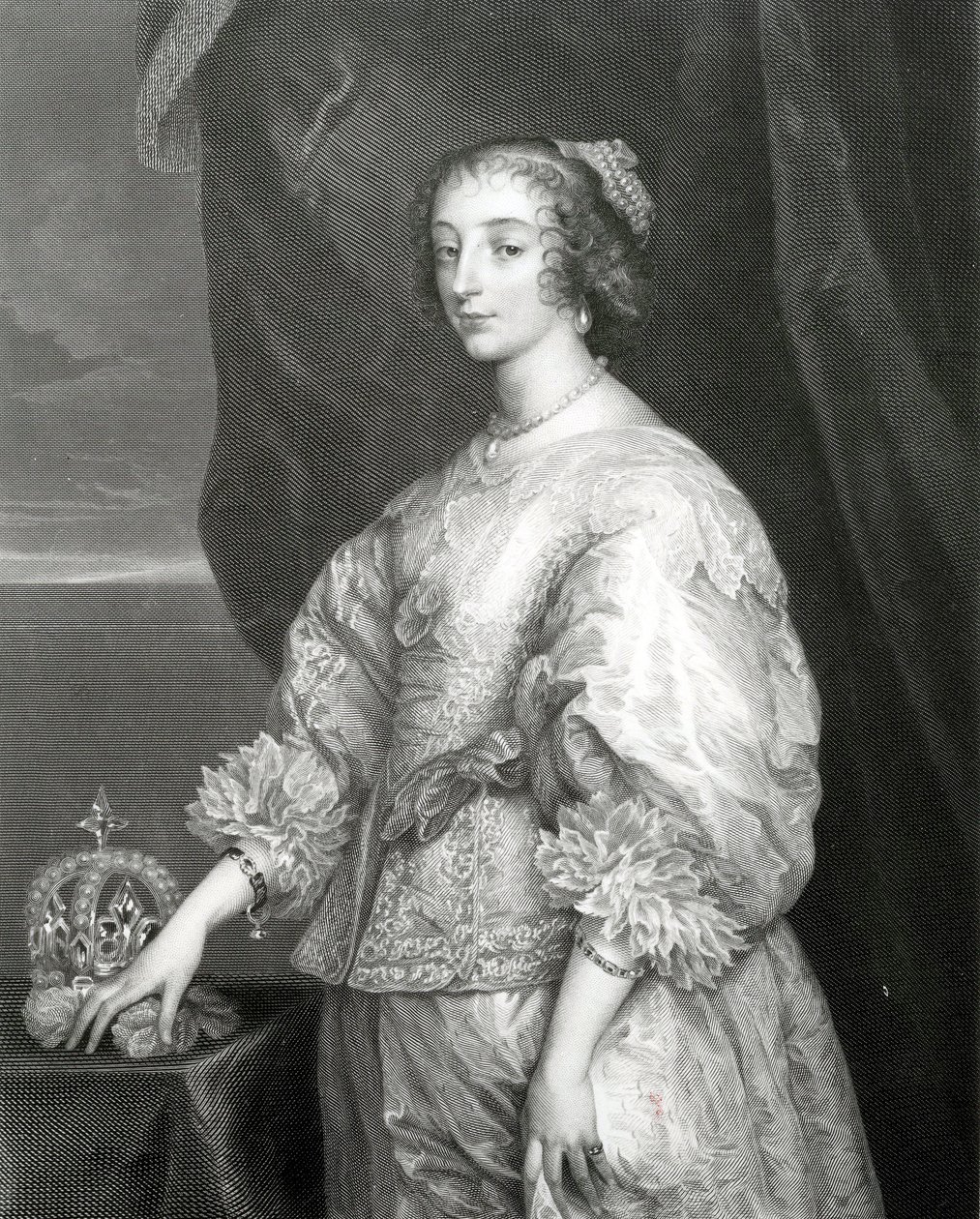 Rainha Henrietta Maria, 1851 de Anthony van Dyck