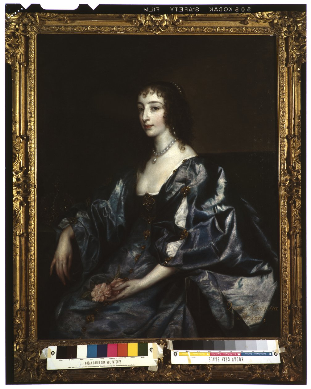 Rainha Henrietta Maria da Inglaterra, c.1636-38 de Anthony van Dyck