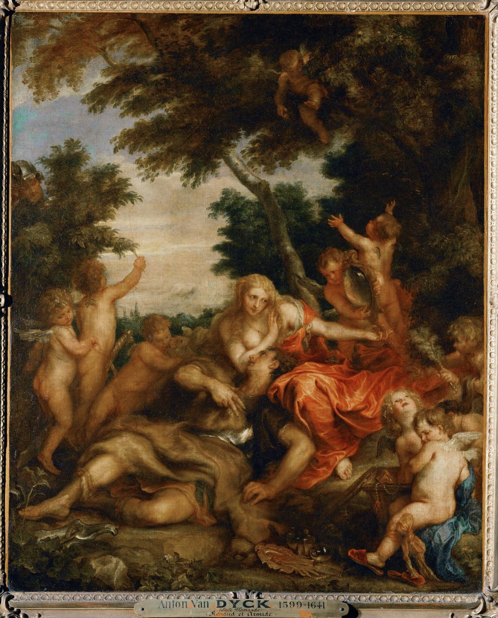 Rinaldo e Armida (de Torquato Tassos " Jerusalém ... de Anthony van Dyck