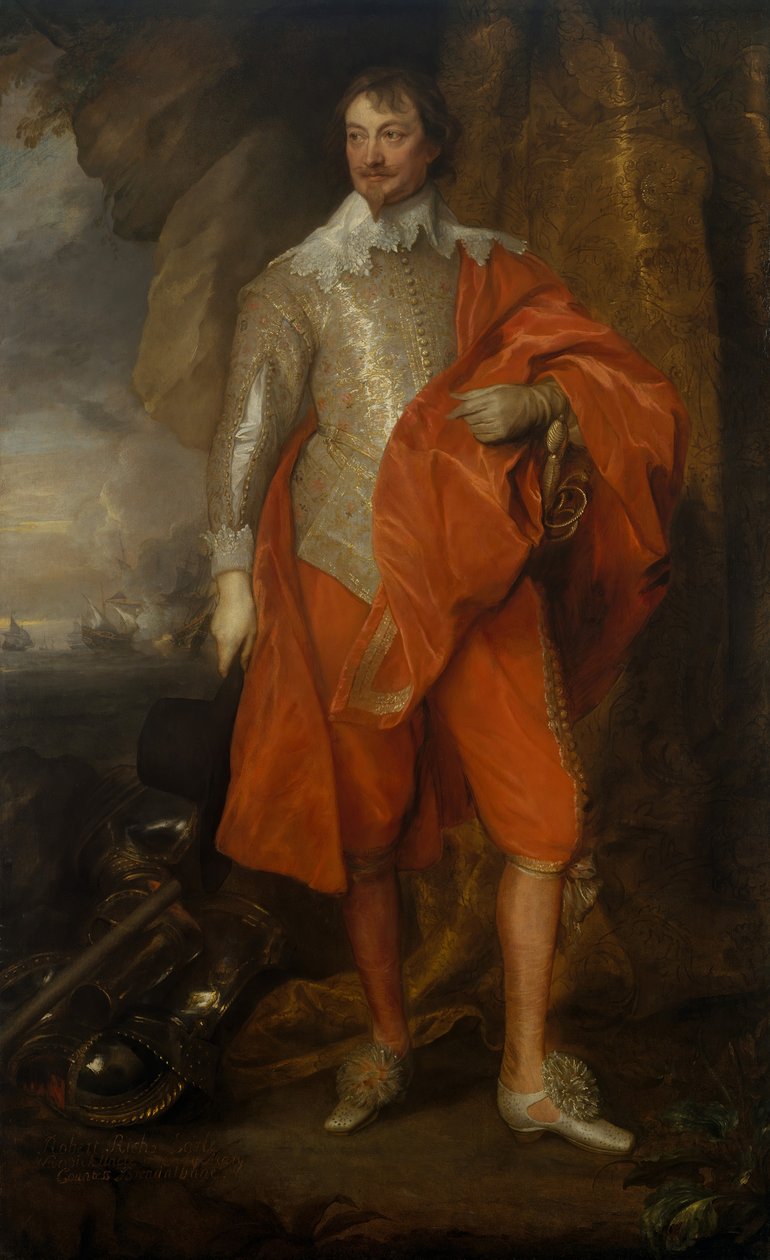 Robert Rich 1587-1658, Segundo Conde de Warwick, ca. 1632-35. de Anthony van Dyck