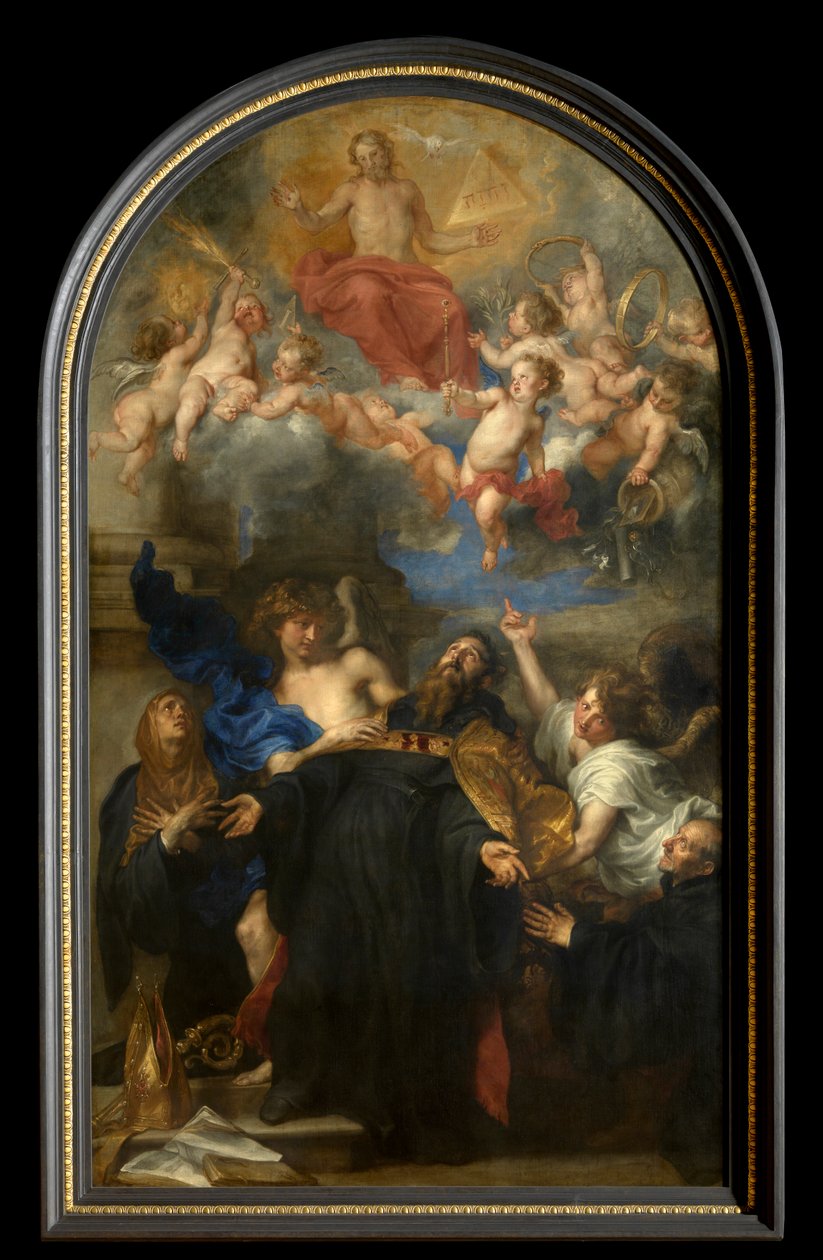 Santo Agostinho em Ecstasy (óleo sobre tela) de Anthony van Dyck