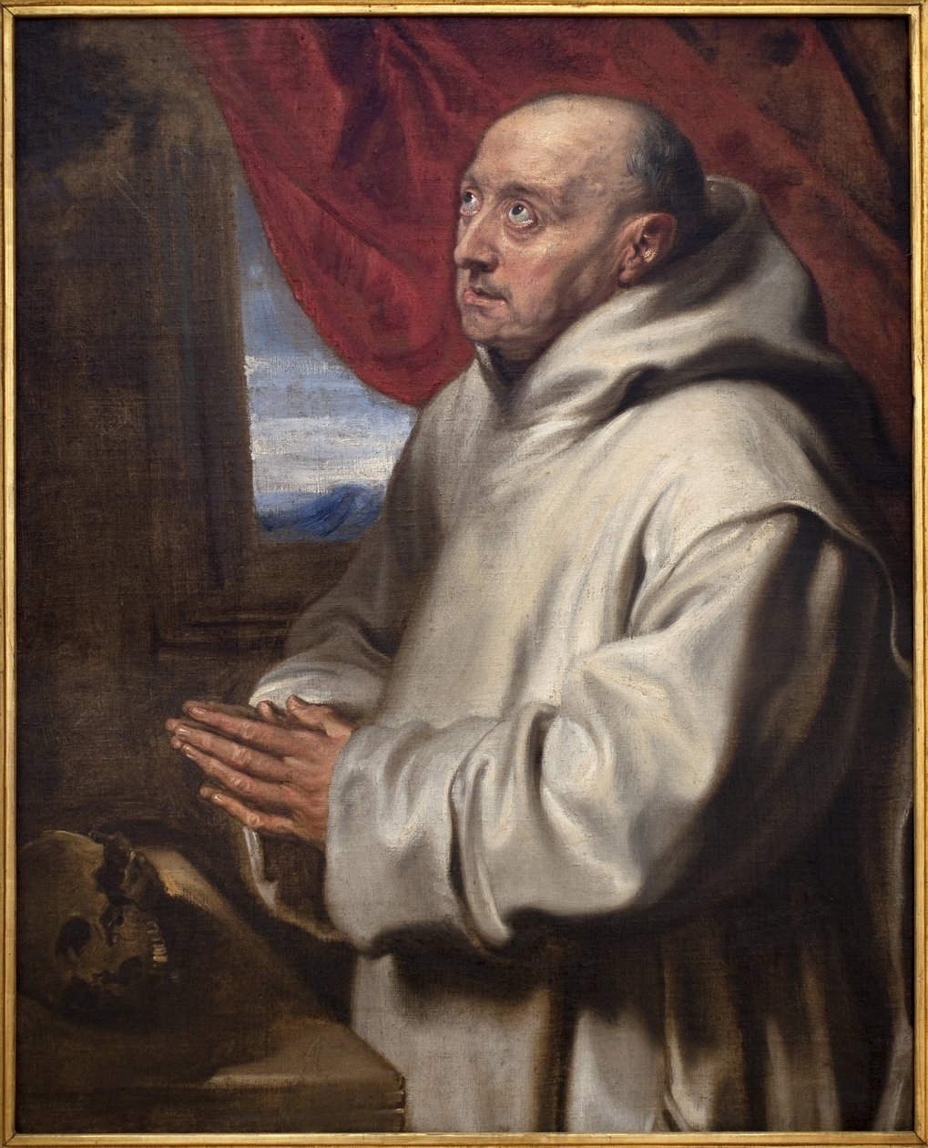 São Bruno (Bruno o Cartuxo, cerca de 1030-1101). Pintura por Antoine (Antoine ou Antoon ou Anton) Van Dyck (1599-1641), óleo sobre tela de Anthony van Dyck