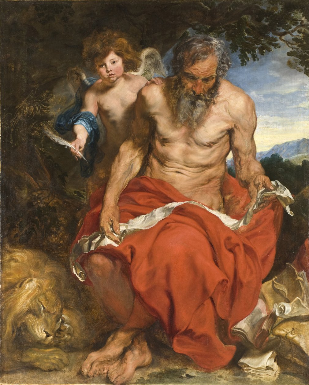São Jerônimo, 1618-1619 de Anthony van Dyck