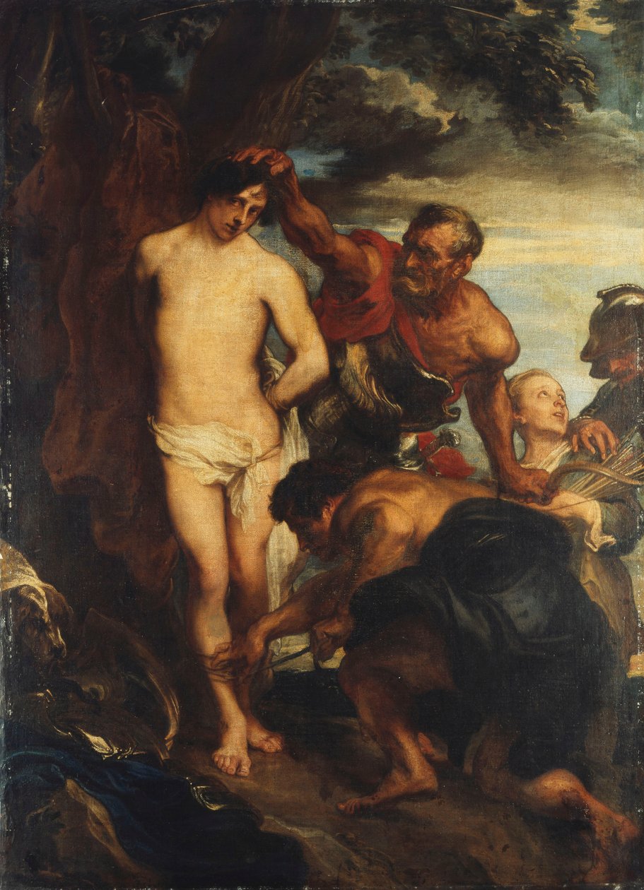 São Sebastião preparado para o martírio, c.1622 de Anthony van Dyck