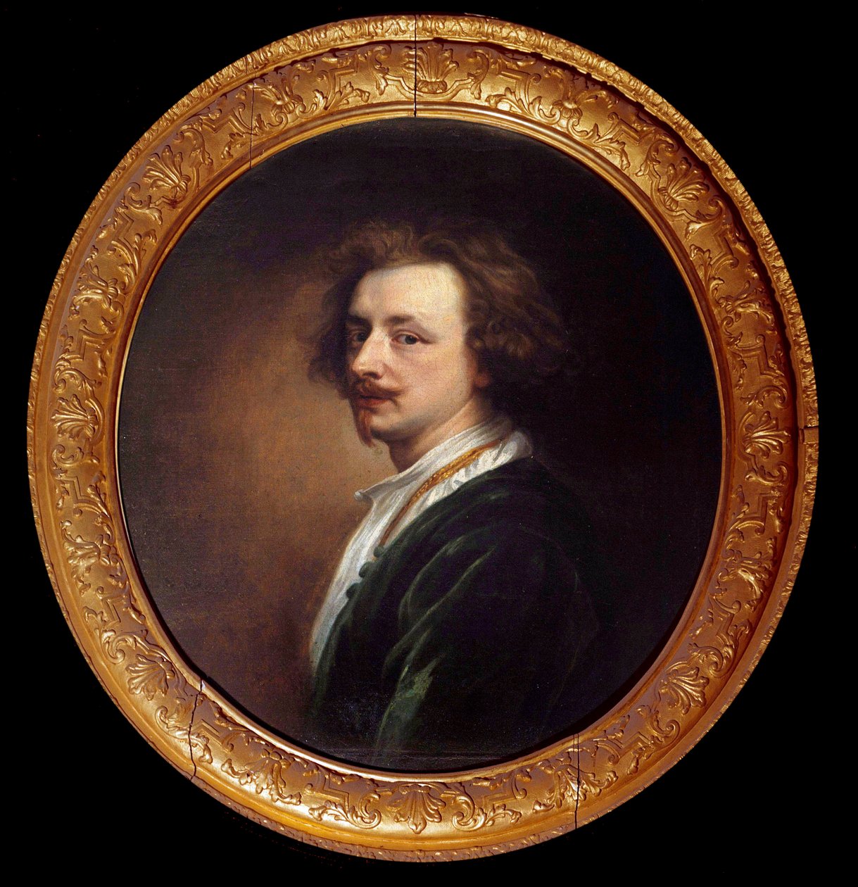 Auto-Retrato Pintura de Anton (Antoon ou Anthony) van Dyck (1599-1641) 17th Century Sun. 0,68x0,58 m - Auto-retrato de Anton (Antoon ou Anthony) van Dyck (1599-1641) Século XVII. 0,68 x 0,58 m. de Anthony van Dyck
