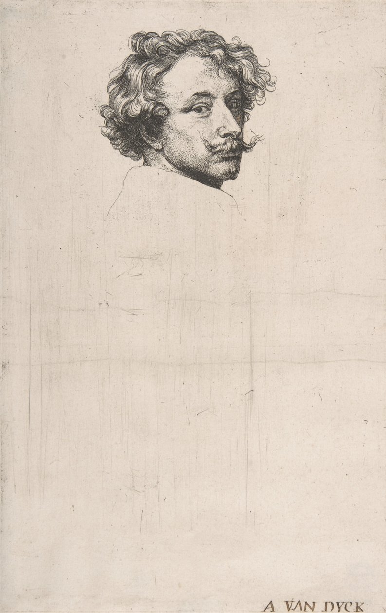 Auto-retrato, da Iconografia, c. 1640. de Anthony van Dyck