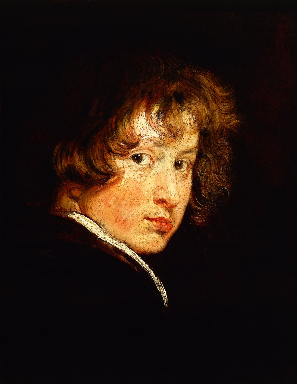 Auto-retrato aos dezasseis anos de Anthony van Dyck