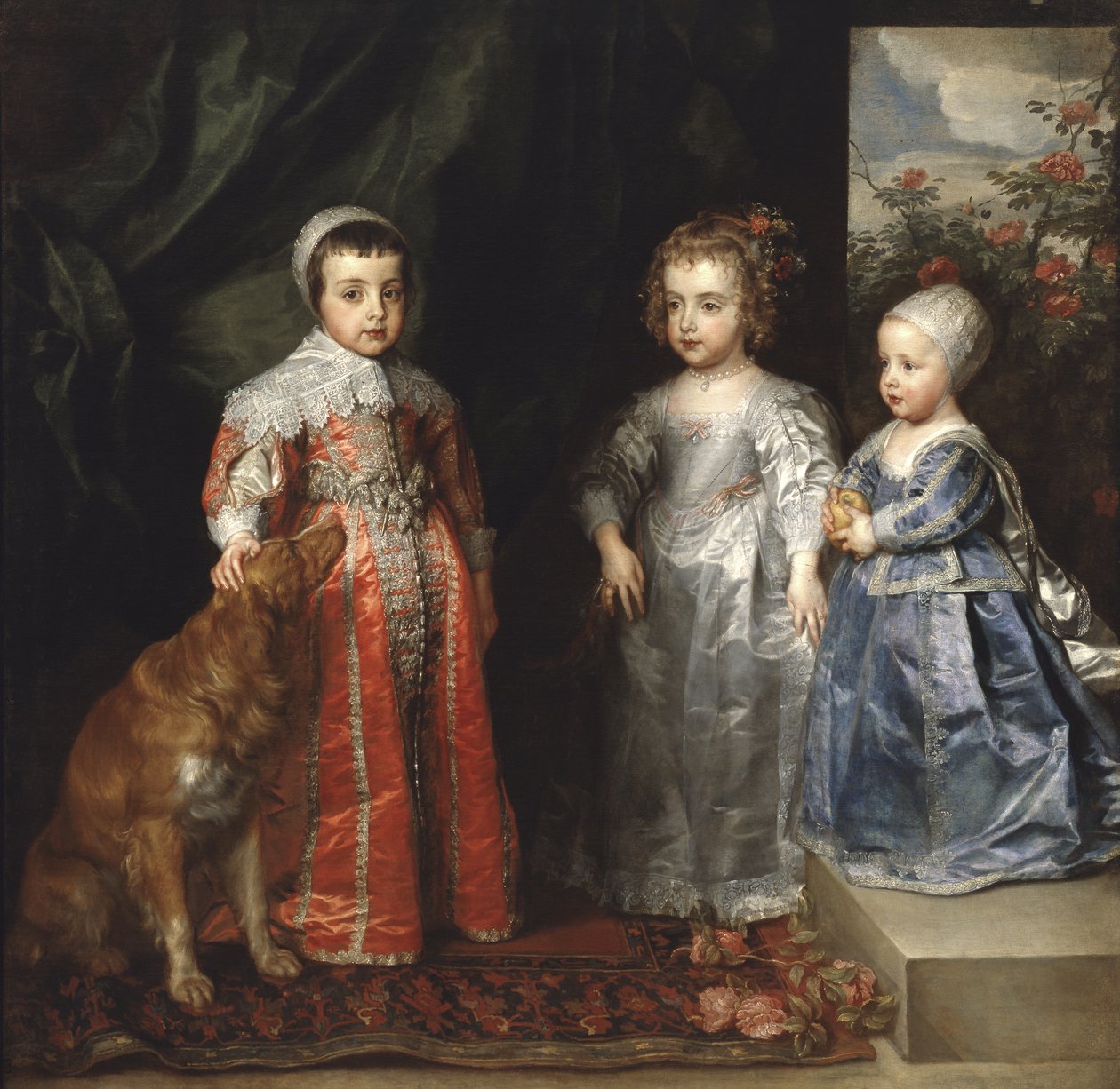 Os Filhos de Carlos I da Inglaterra, 1635 de Anthony van Dyck