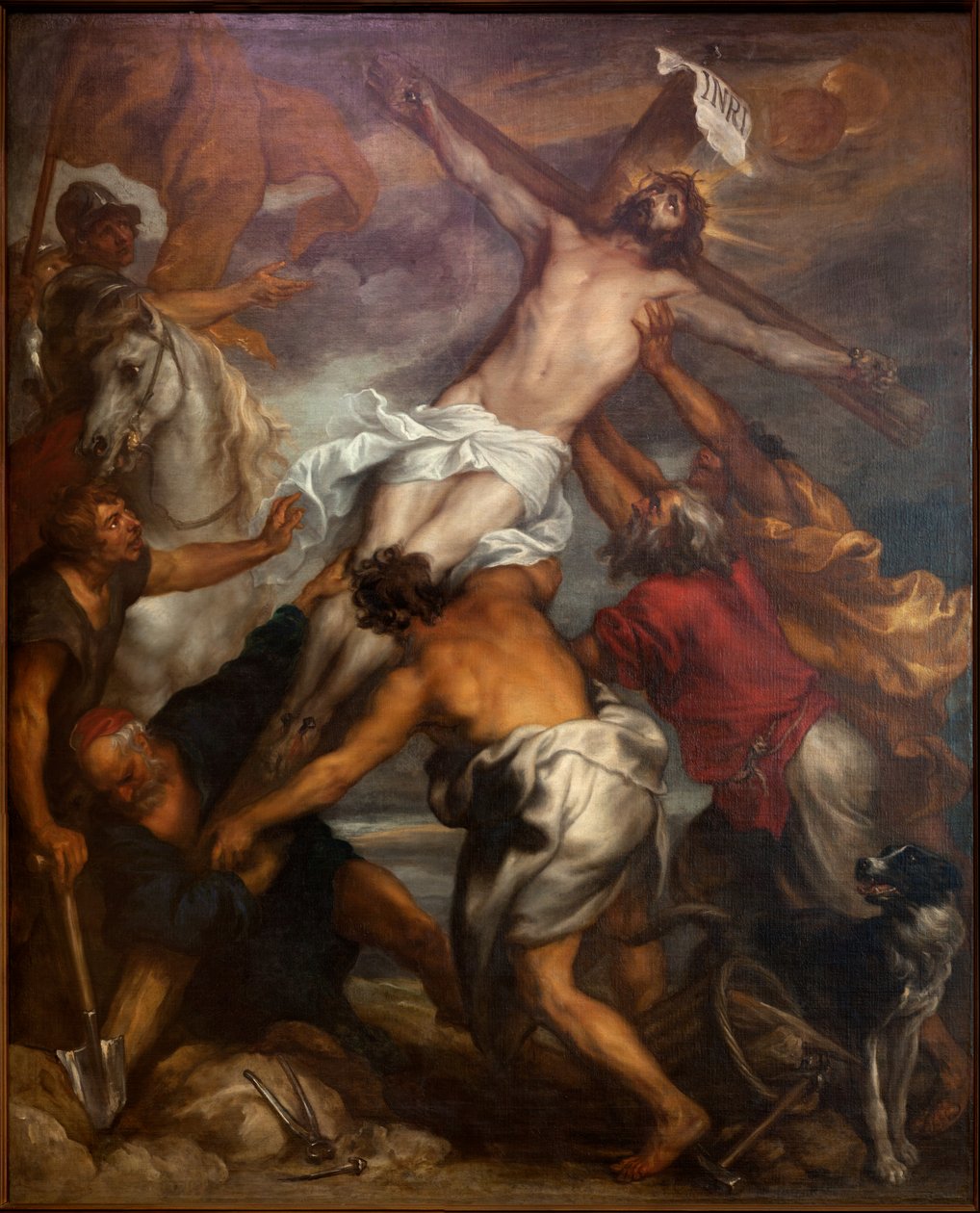 A Elevação da Cruz, antes de 1631 (petróleo) de Anthony van Dyck
