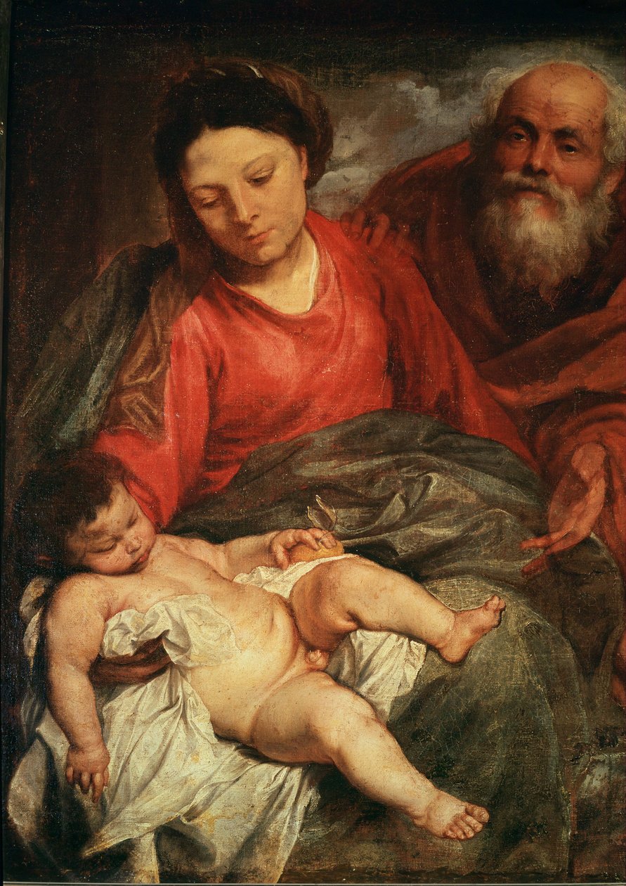 A Sagrada Família (pintura sobre tela) de Anthony van Dyck