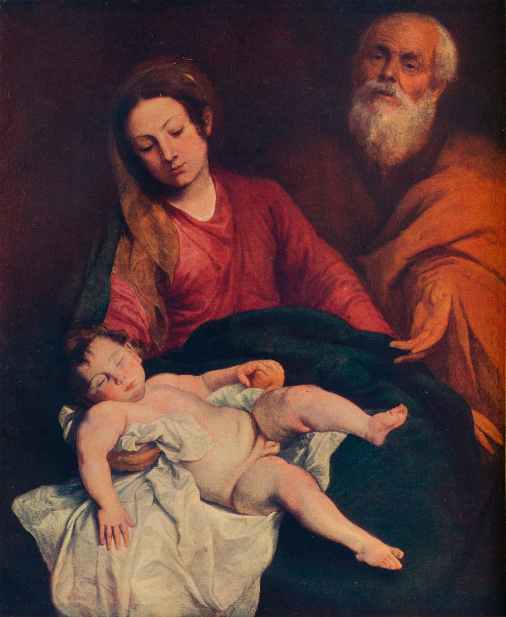 A Sagrada Família, c1624 de Anthony van Dyck
