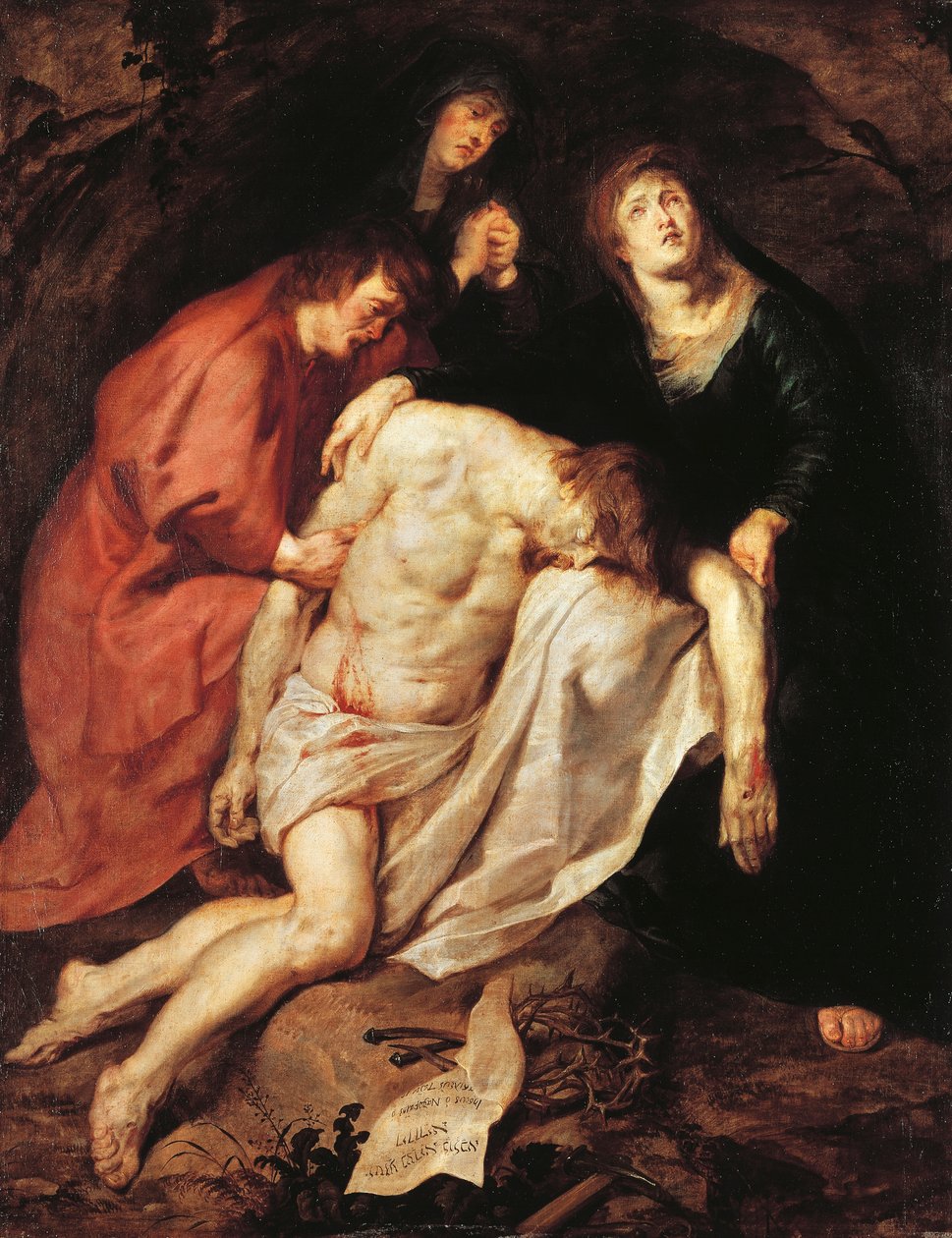 A Lamentação de Cristo, c.1616/17 (óleo sobre tela) de Anthony van Dyck