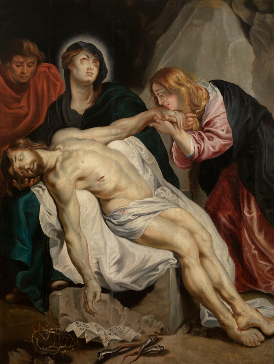 A Lamentação sobre o Cristo Morto de Anthony van Dyck