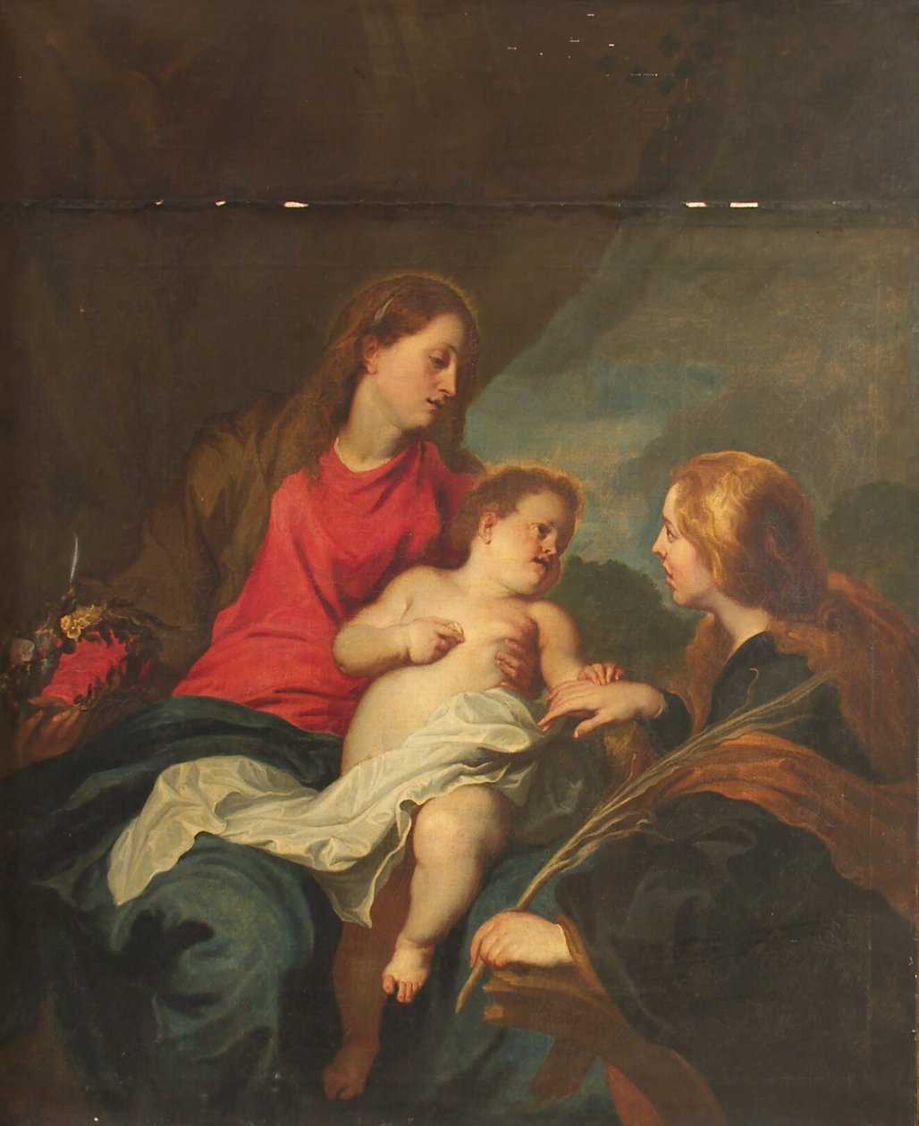 O Casamento Místico de Santa Catarina de Alexandria de Anthony van Dyck