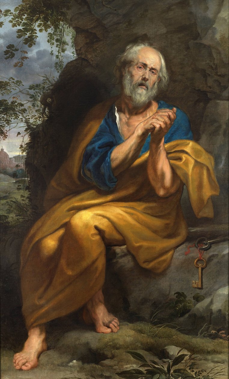 O penitente São Pedro de Anthony van Dyck