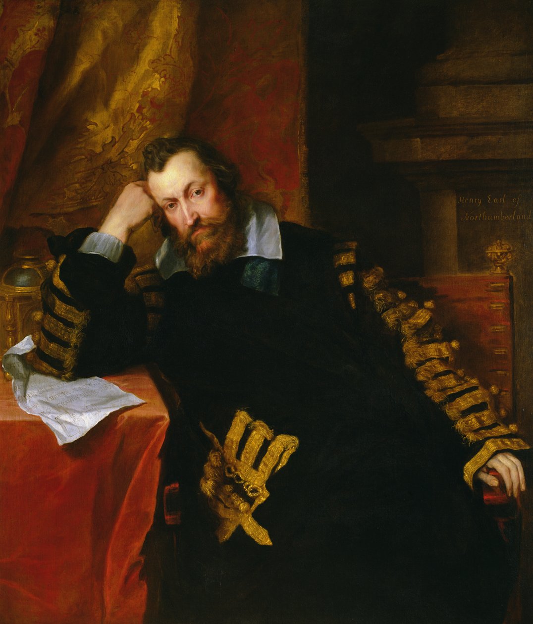 "O Conde Mago", Henry Percy, 9º Conde de Northumberland, 1635 de Anthony van Dyck