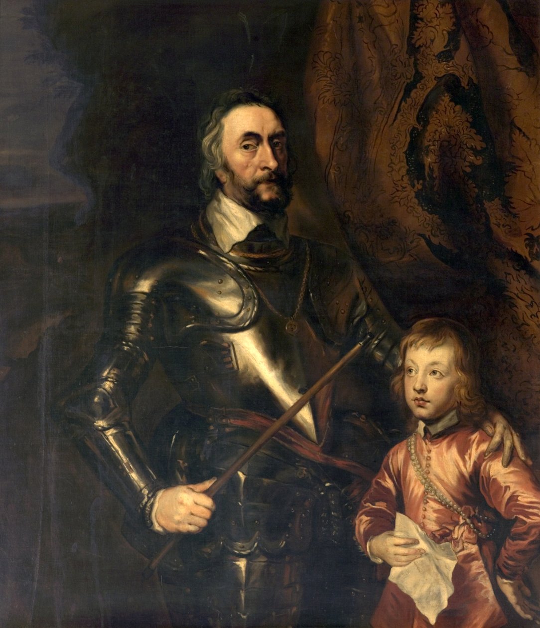 Thomas Howard, Conde de Arundel e Seu Filho, Lorde Maltravers de Anthony van Dyck