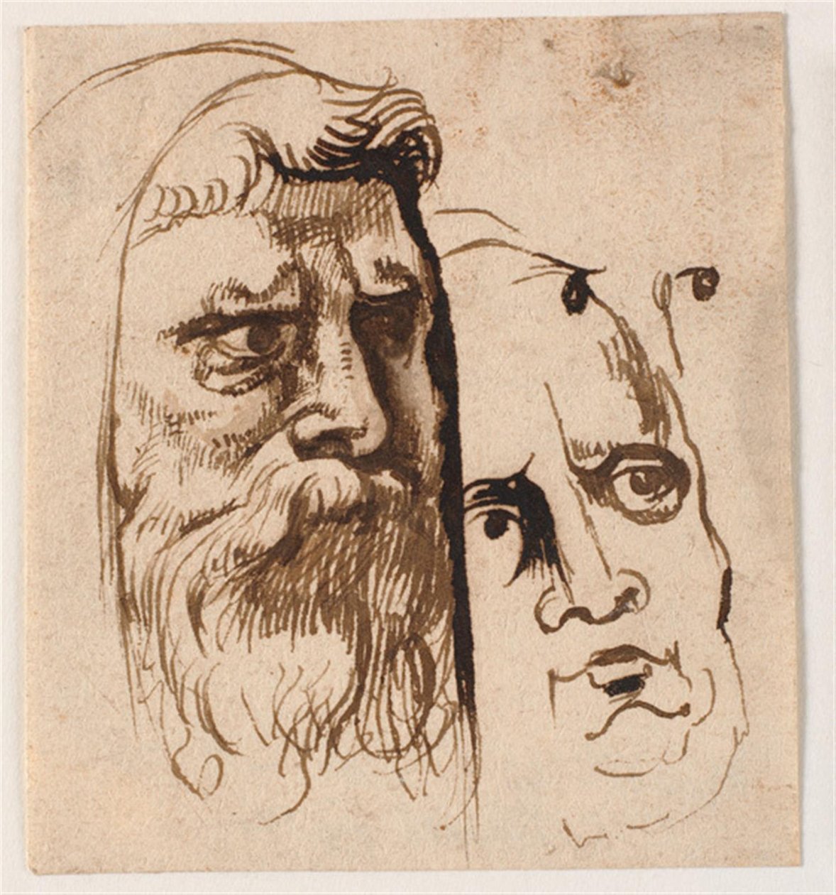 Duas cabeças masculinas de Anthony van Dyck