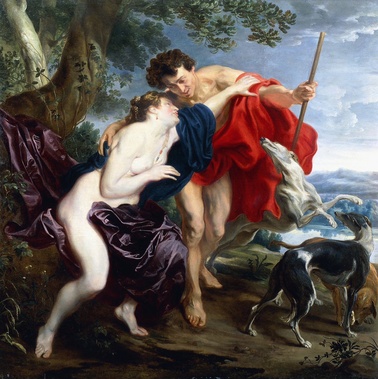 Vênus e Adônis, 1621 de Anthony van Dyck