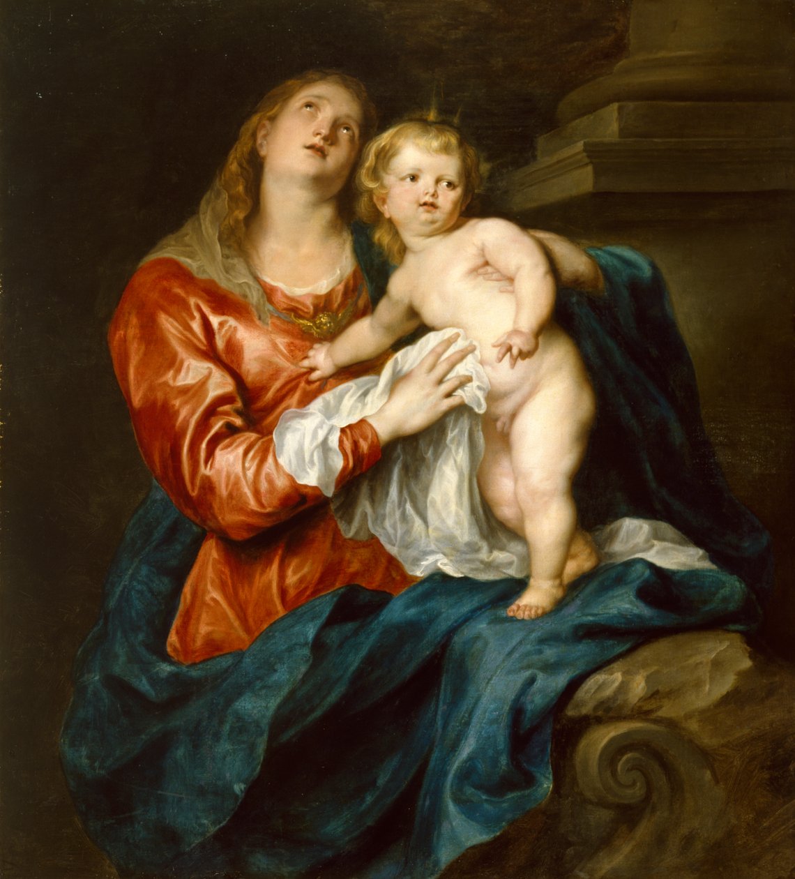 Virgem com o Menino de Anthony van Dyck