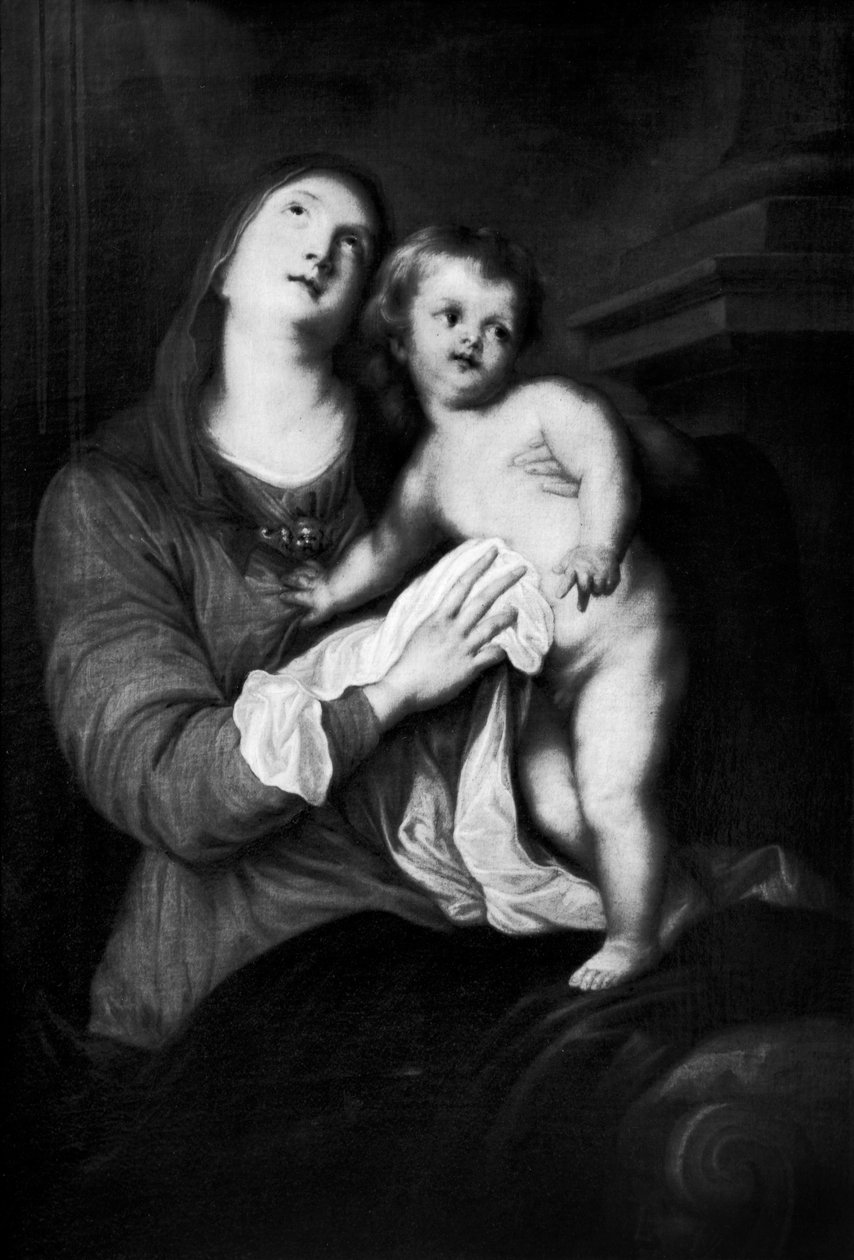 Virgem e o Menino de Anthony van Dyck