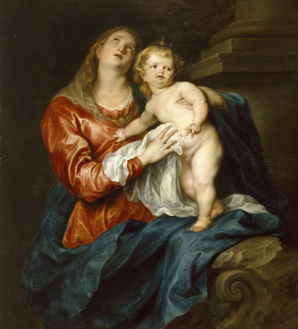 Virgem e Criança, c.1630-32 de Anthony van Dyck