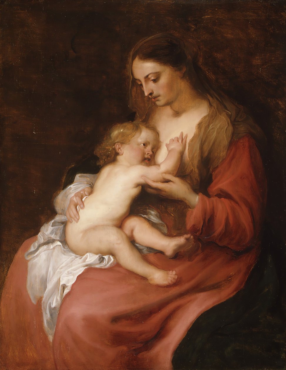 Virgem e Criança, ca. 1620 de Anthony van Dyck