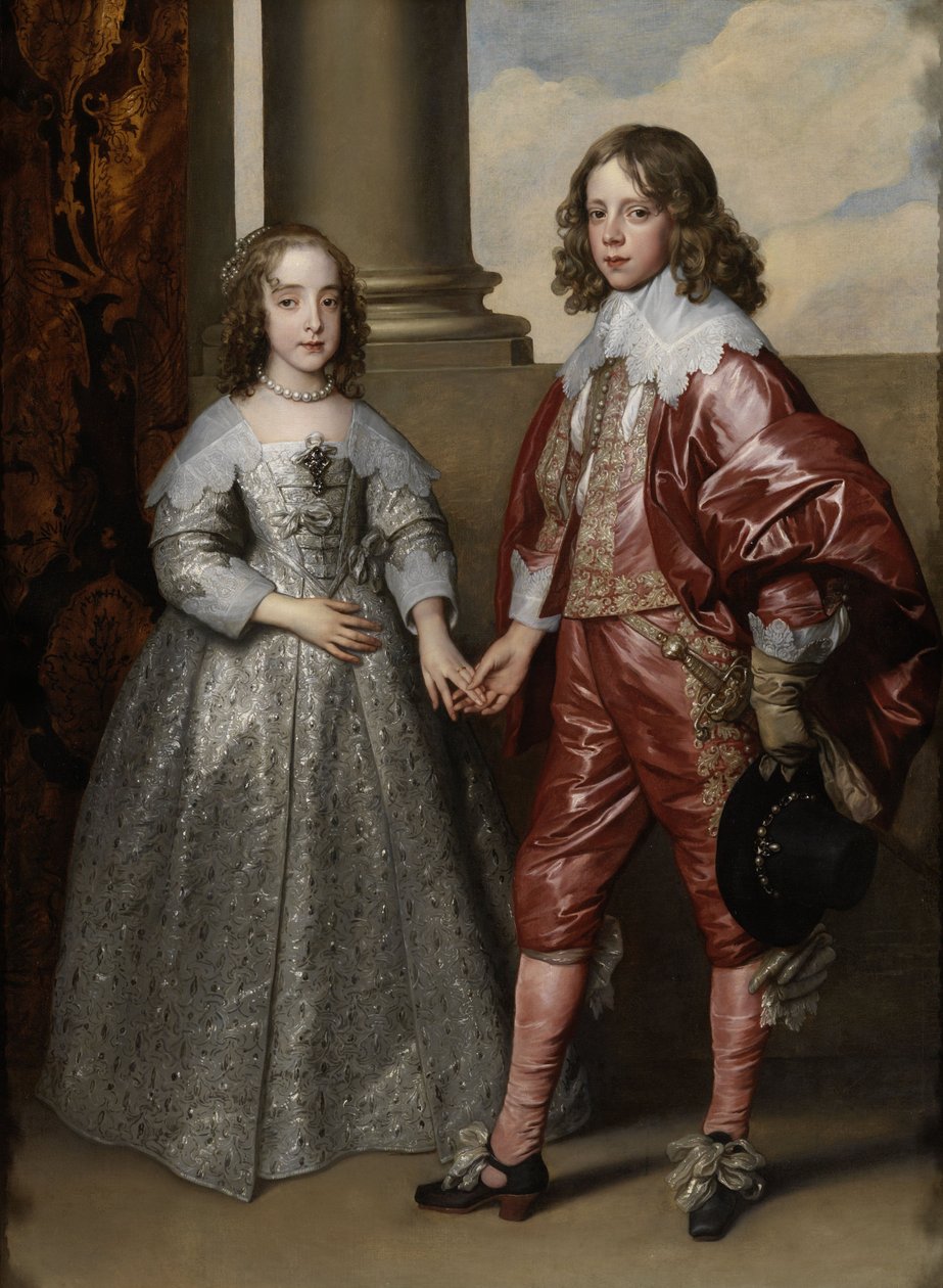 William II, Príncipe de Orange, e sua noiva, Mary Stuart de Anthony van Dyck